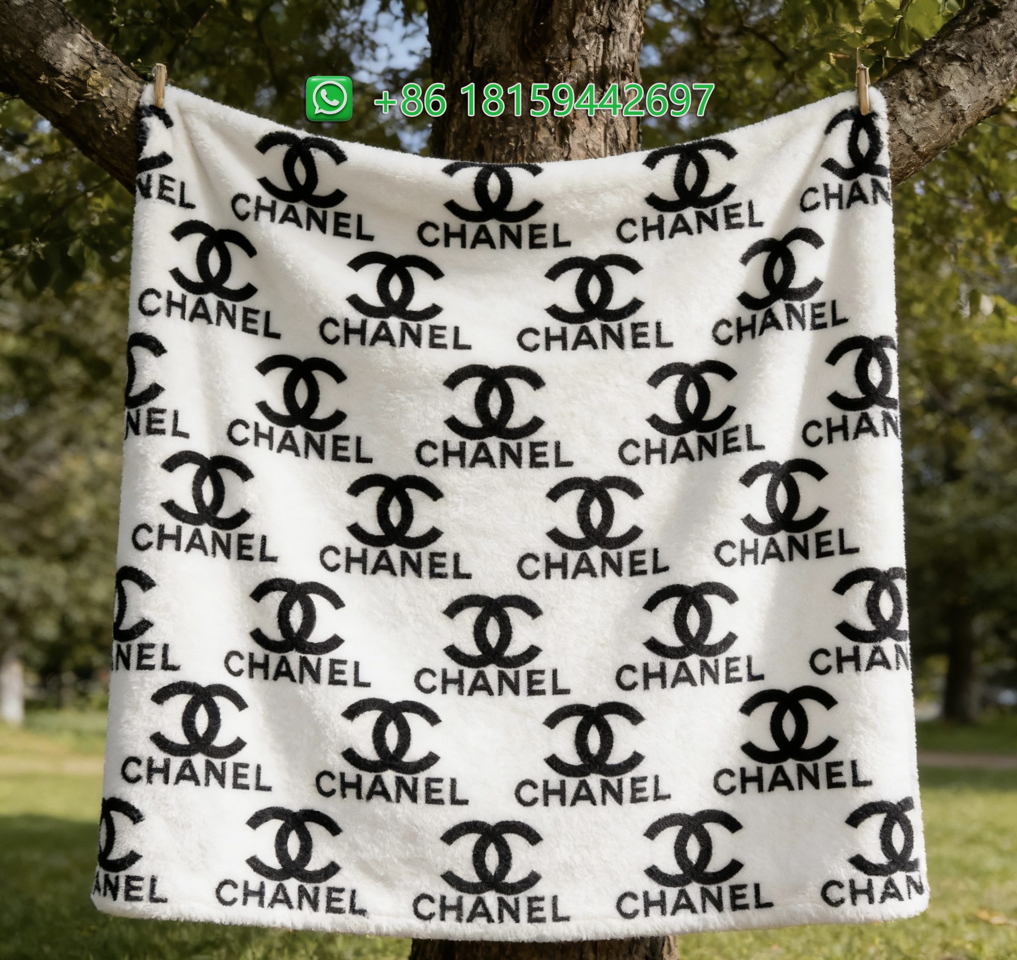 Chanel Throw Blankets